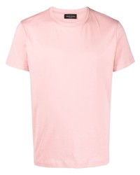 T-shirt girocollo rosa di Roberto Collina