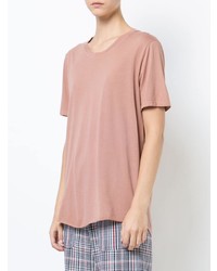 T-shirt girocollo rosa di Raquel Allegra
