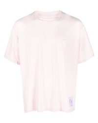 T-shirt girocollo rosa di Satisfy