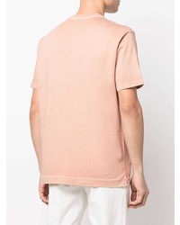 T-shirt girocollo rosa di Boglioli