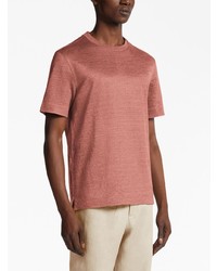 T-shirt girocollo rosa di Zegna