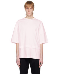 T-shirt girocollo rosa di Simone Rocha