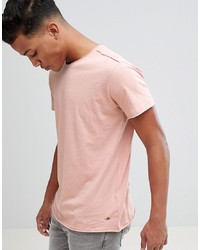 T-shirt girocollo rosa di Solid