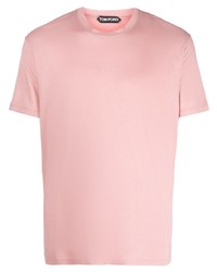 T-shirt girocollo rosa di Tom Ford