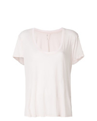 T-shirt girocollo rosa di Unravel Project