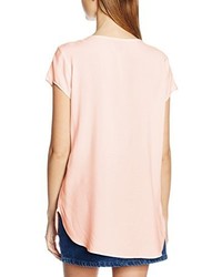T-shirt girocollo rosa di Vero Moda