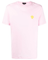 T-shirt girocollo rosa di Versace