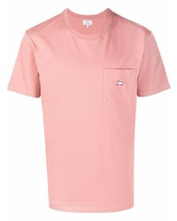 T-shirt girocollo rosa di Woolrich