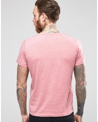 T-shirt girocollo rosa di Wrangler