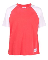 T-shirt girocollo rossa e bianca di ERL