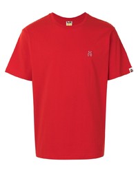 T-shirt girocollo rossa di A Bathing Ape