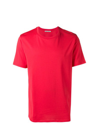 T-shirt girocollo rossa di Acne Studios