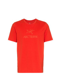 T-shirt girocollo rossa di Arc'teryx