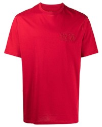T-shirt girocollo rossa di Armani Exchange