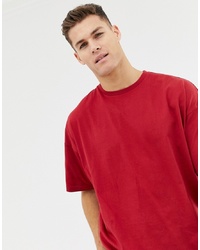 T-shirt girocollo rossa di ASOS DESIGN