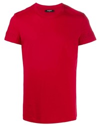 T-shirt girocollo rossa di Balmain