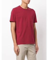 T-shirt girocollo rossa di Eleventy