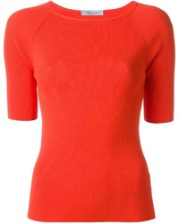 T-shirt girocollo rossa di Blumarine