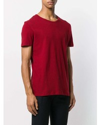 T-shirt girocollo rossa di Majestic Filatures