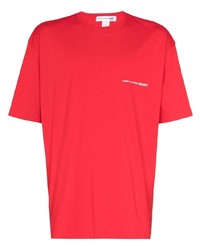 T-shirt girocollo rossa di Comme Des Garcons SHIRT