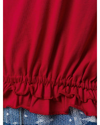 T-shirt girocollo rossa di RED Valentino