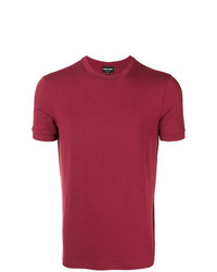 T-shirt girocollo rossa di Giorgio Armani