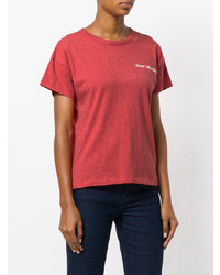 T-shirt girocollo rossa di rag & bone/JEAN