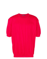 T-shirt girocollo rossa di Issey Miyake Men