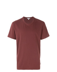 T-shirt girocollo rossa di James Perse