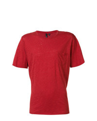 T-shirt girocollo rossa di Joe's Jeans
