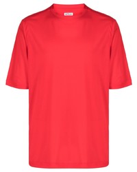 T-shirt girocollo rossa di Kiton