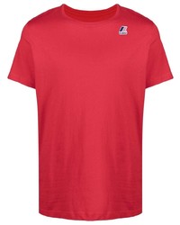 T-shirt girocollo rossa di Kway