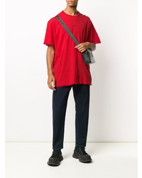 T-shirt girocollo rossa di DSQUARED2