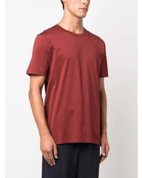 T-shirt girocollo rossa di C.P. Company