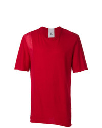 T-shirt girocollo rossa di Lost & Found Rooms