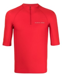 T-shirt girocollo rossa di Marine Serre