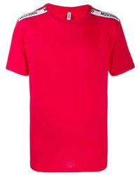 T-shirt girocollo rossa di Moschino
