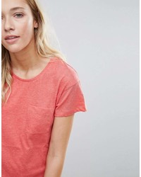 T-shirt girocollo rossa di Blend She