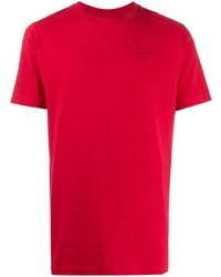 T-shirt girocollo rossa di Off-White