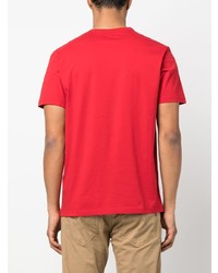T-shirt girocollo rossa di Woolrich