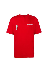 T-shirt girocollo rossa di Palm Angels