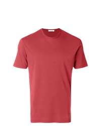 T-shirt girocollo rossa di Paolo Pecora
