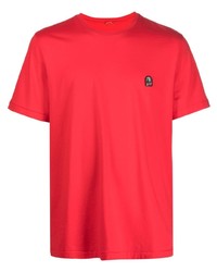 T-shirt girocollo rossa di Parajumpers