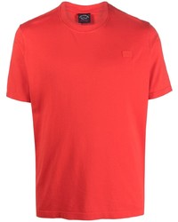 T-shirt girocollo rossa di Paul & Shark