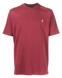 T-shirt girocollo rossa di PS Paul Smith