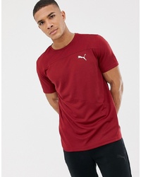 T-shirt girocollo rossa di Puma