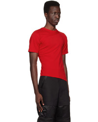 T-shirt girocollo rossa di Spencer Badu