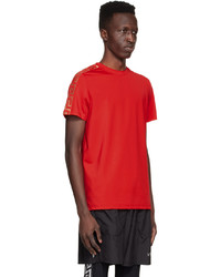 T-shirt girocollo rossa di Versace Underwear