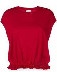 T-shirt girocollo rossa di RED Valentino