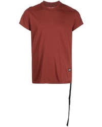 T-shirt girocollo rossa di Rick Owens DRKSHDW
